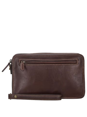 PICARD Toscana - Handgelenktasche 23 cm (schwarz) in kastanie