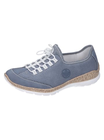 rieker Klassische Slipper in jeans/silber/bleu-silver