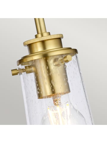 Licht-Erlebnisse Wandlampe (B)60.3 x (H)25.7 cm in Messing gebürstet TransparentMessing gebürstet Transparent