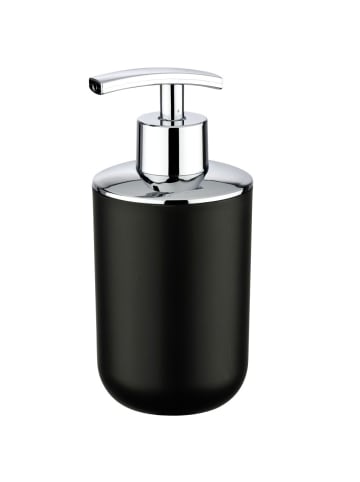 Wenko Seifenspender BRASIL, 320 ml in Schwarz, (B) 8 x (H) 16,5 x (L) 8 cm