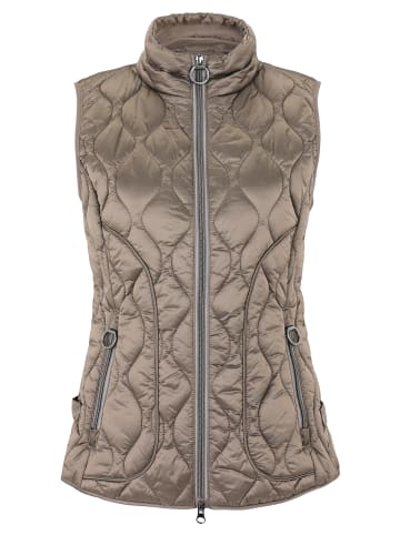 Betty Barclay Steppweste mit Stehkragen in Taupe