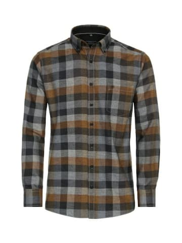 CASAMODA Langarm FreizeitHemd für Herren in uni