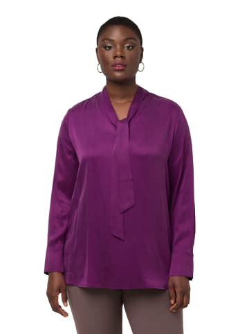 Ulla Popken Bluse in bordeauxviolett