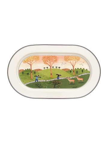 Villeroy & Boch Platte oval Design Naif 34 x 24 cm in bunt