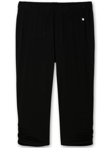 sheego Top und Leggings in schwarz-weiß