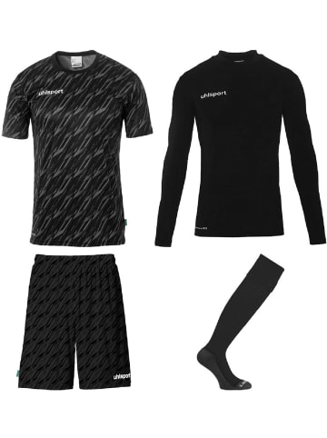uhlsport Trainingsanzug "Progressive Torwart Set" in Schwarz