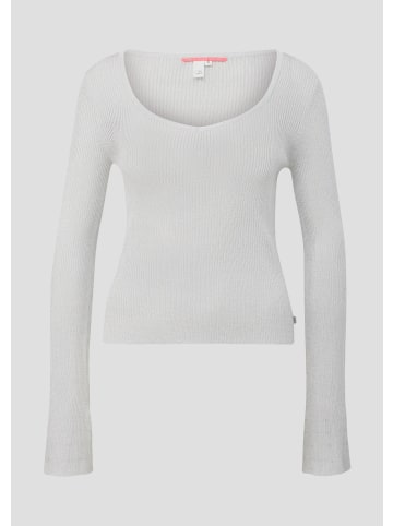 QS Strickpullover in 0010_silber
