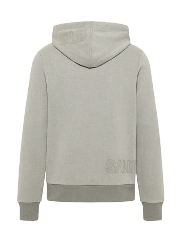 ELBSAND Zip-Jacke mit Kapuze Torre in Stone Melange