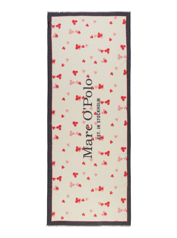Marc O'Polo Schal mit Allover-Print in Offwhite