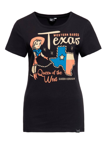 Queen Kerosin Queen Kerosin T-Shirt Western Babes in schwarz