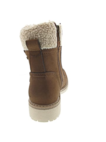Tom Tailor Schnürstiefel Braun