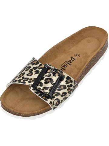 palado Pantoletten in Beige Leo