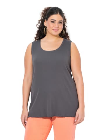 Ulla Popken Strick-Top in graphitgrau