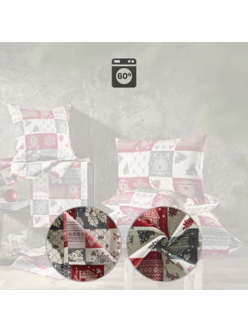 Erwin Müller Jacquard, Baumwollmischung, Gewebt Tischset 2er-Pack in rot