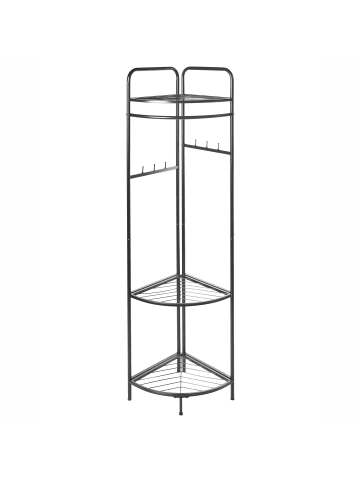 Beliani Kleiderständer LAWTON in Schwarz - (W) 53 x (H) 160 x (L) 37 cm