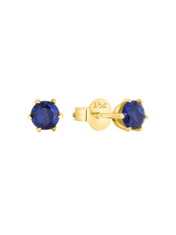 Amor Ohrstecker Gold 375/9 ct in Blau