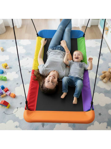 relaxdays Nestschaukel „gekrümmt“ in Bunt – (B)150 x (T)80 cm