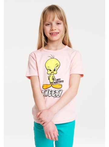 Logoshirt T-Shirt Looney Tunes - Tweety in rosa