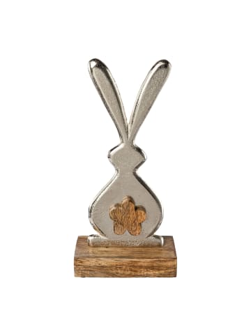 Creativ home Deko-Osterhase in silber