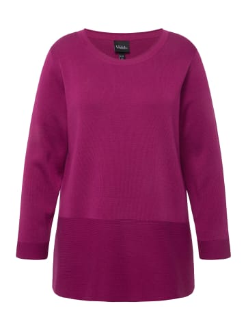 Ulla Popken Pullover in dunkler flieder