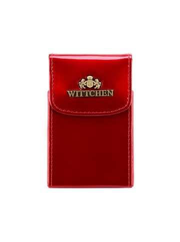 Wittchen Business card holder Verona Collection (H) 10,5 x (B) 6,5 cm in Rot