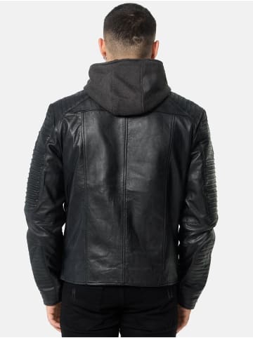 Tazzio Lederjacke "A800" - in Schwarz