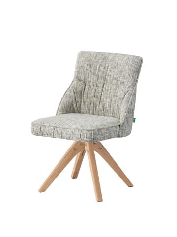 DUBI Möbel 2er-Set: Drehstuhl TALINA in Hellgrau - (B)49 x (H)84 x  (T)62 cm