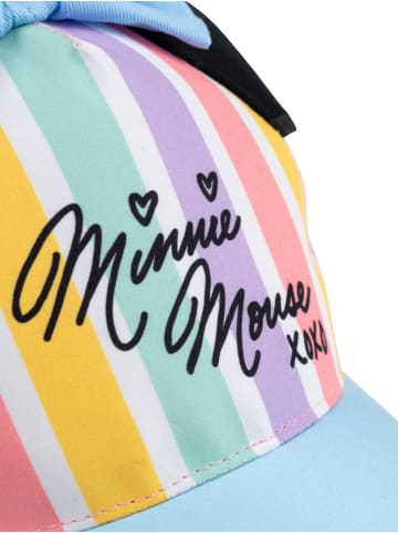 MINNIE MOUSE Disney Minnie Mouse Kappe mit Ohren & Schleife Cap Basecap in blau/rosa