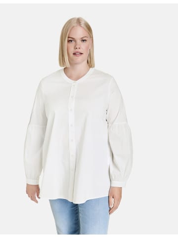 SAMOON Bluse Langarm in white