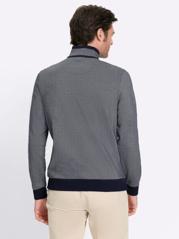 WITT WEIDEN Langarm-Shirt in marine-steingrau-meliert