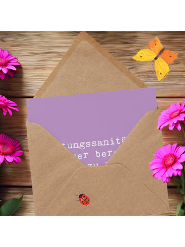 Mr. & Mrs. Panda Einladungskarte Spruch Rettungssanitäter Held m... in Lavendeltraum