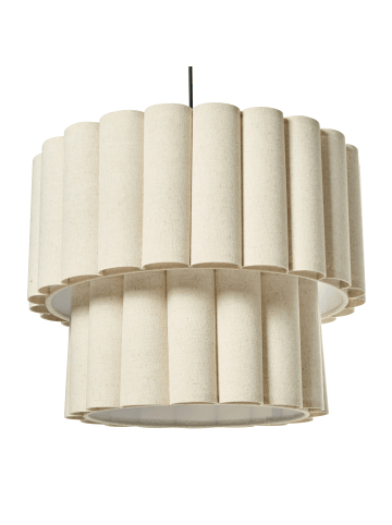 Beliani Pendelleuchten BELESSA in Beige/Schwarz - (W) 40 x (H) 180 x (L) 40 cm