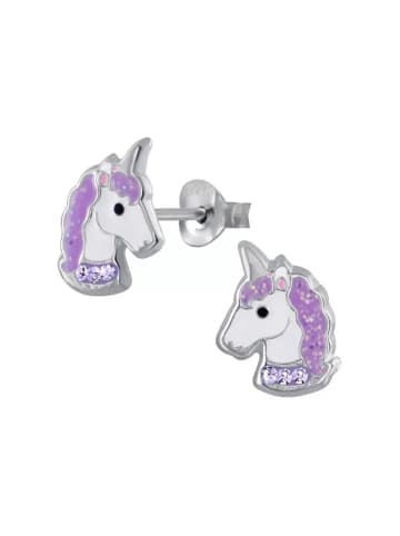 schmuck23 Silber Ohrringe 925 Einhorn 0,7 cm x 0,8 cm