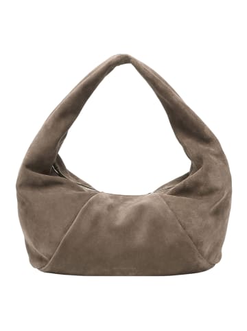 Les Visionnaires Greta Essential Schultertasche Leder 43 cm in dimgrey