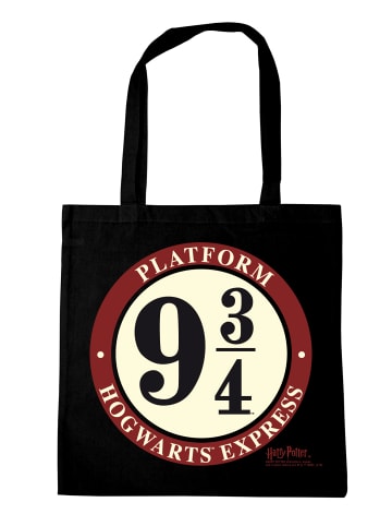 Logoshirt Baumwolltasche Harry Potter - Platform 9 3/4 in schwarz