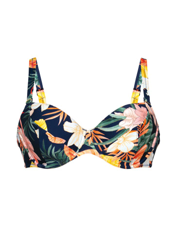 ROSA FAIA Bikini-Top Tropical Sunset in Deep Lagoon