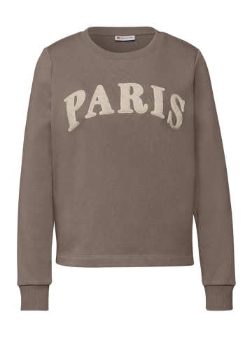 Street One Crewneck w. Artwork in Light Terra Mocha