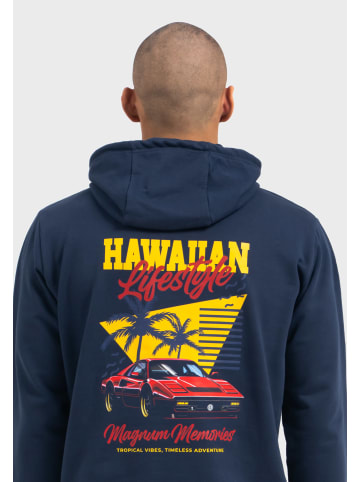 OLDSKULL Hoodie Wrldvibe Aloha Legend Graphic in Navy Blue