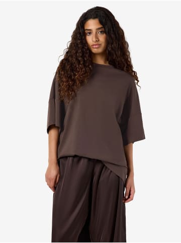 Noisy may T-Shirt in Chocolate Brown1