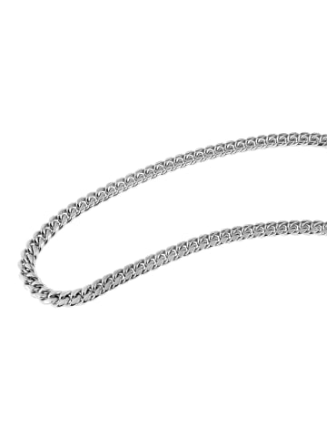 Adeliás Unisex Halskette – Panzerkette aus Edelstahl 50 cm in silber