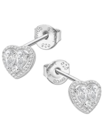 LOTUS silver Ohrringe Silber 925 Sterling Silber Zirkoniastein Ohrstecker