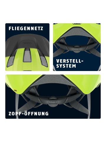 ABUS Fahrradhelm Macator MIPS in signal yellow