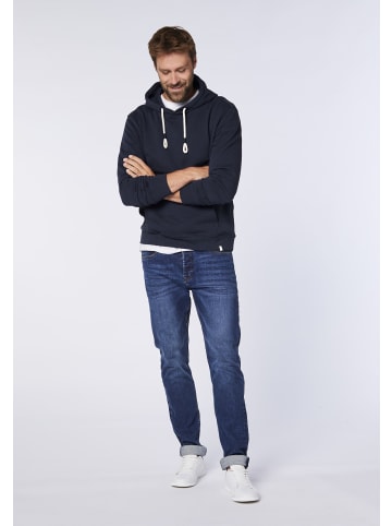 Detto Fatto Hoodie im Basic-Stil in Blau