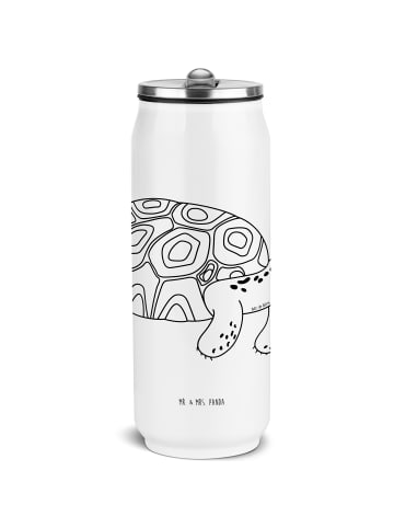 Mr. & Mrs. Panda Getränkedosen Trinkflasche Schildkröte MHerzie... in Weiß