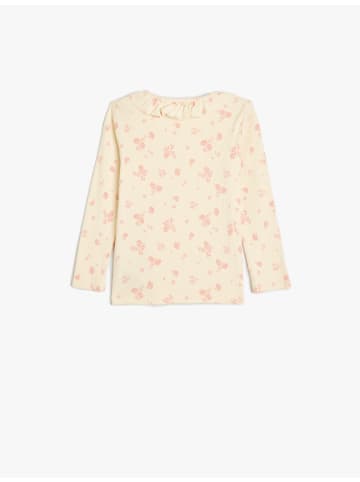 KOTON T-shirt in Beige Gemustert