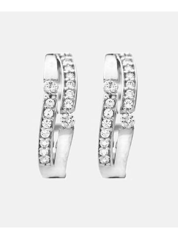 Vanlere Ohrringe aus 375 Weißgold mit Zirkonia