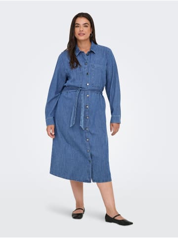 ONLY Carmakoma Jeanskleid in Dark Blue Denim