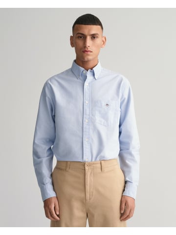 Gant Regular Fit Oxford-Hemd in Blau