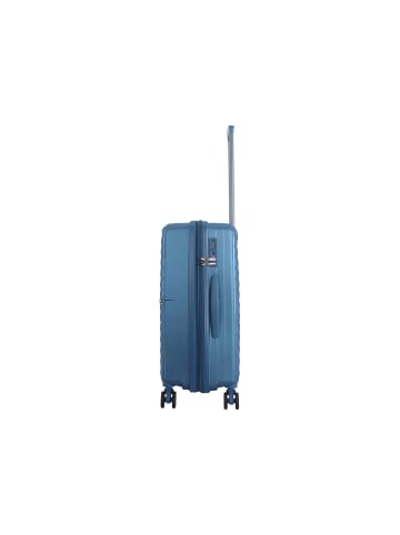 Saxoline SX Resort Trolley TSA Zahlenschloss Spinner 65 cm in blue