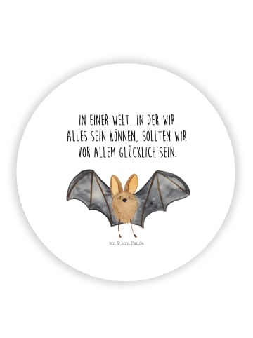 Mr. & Mrs. Panda Kühlschrankmagnet Fledermaus Flügel mit Spruch in Weiß